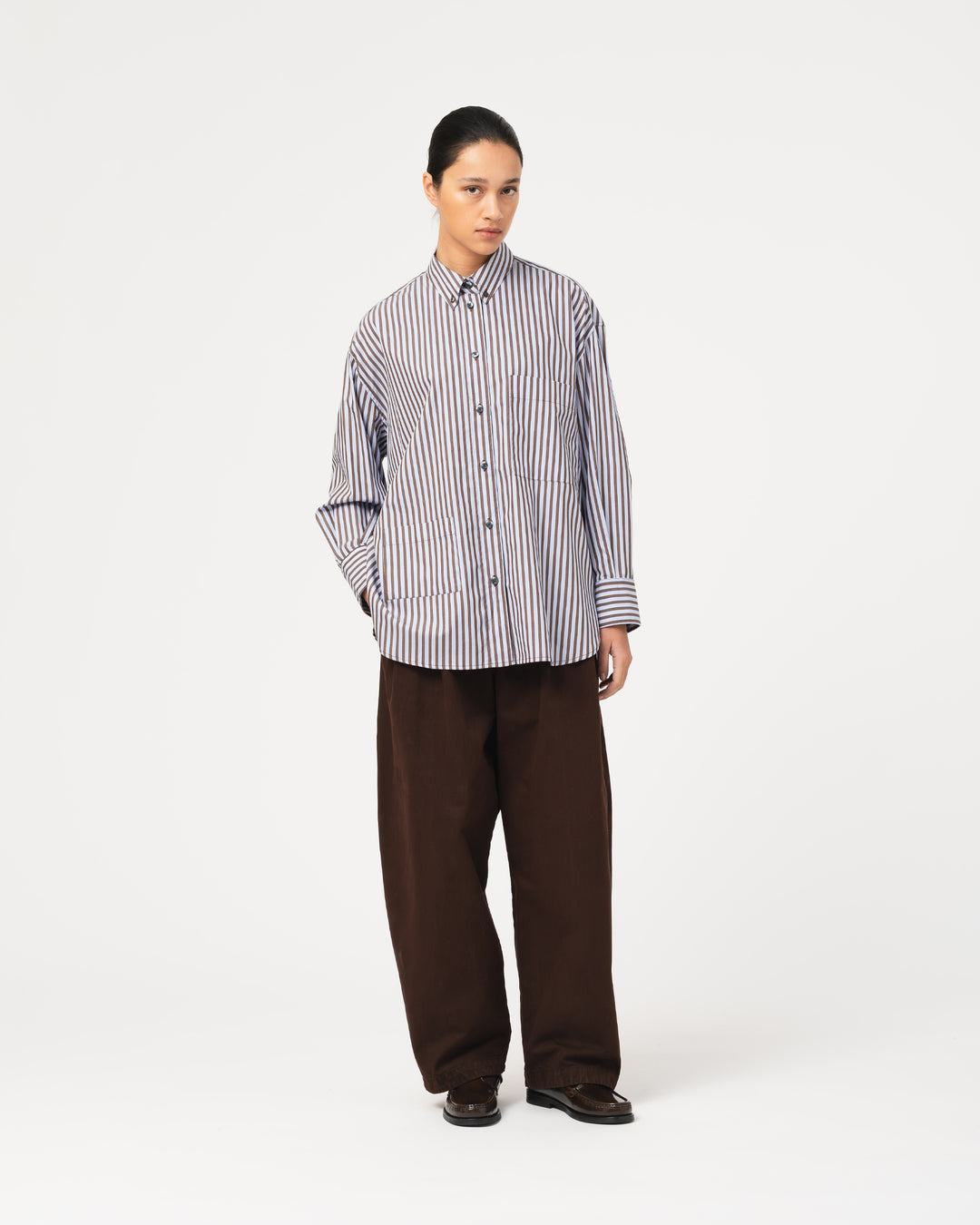 G.o.D Icon Shirt Royal Twill Frosted Blue/Sepia