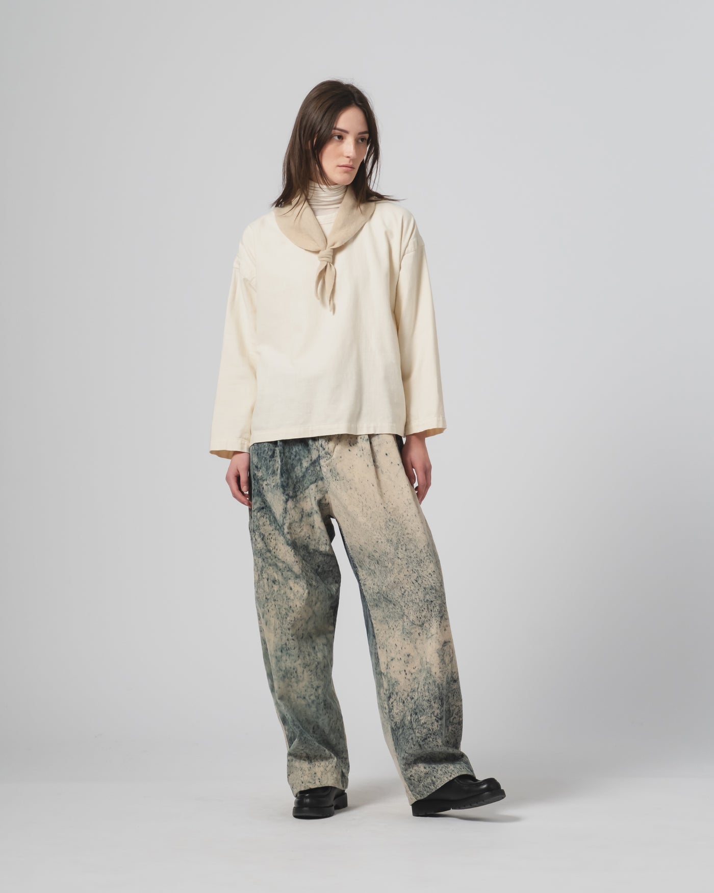 G.o.D Guard Smock Slub Cotton Off White