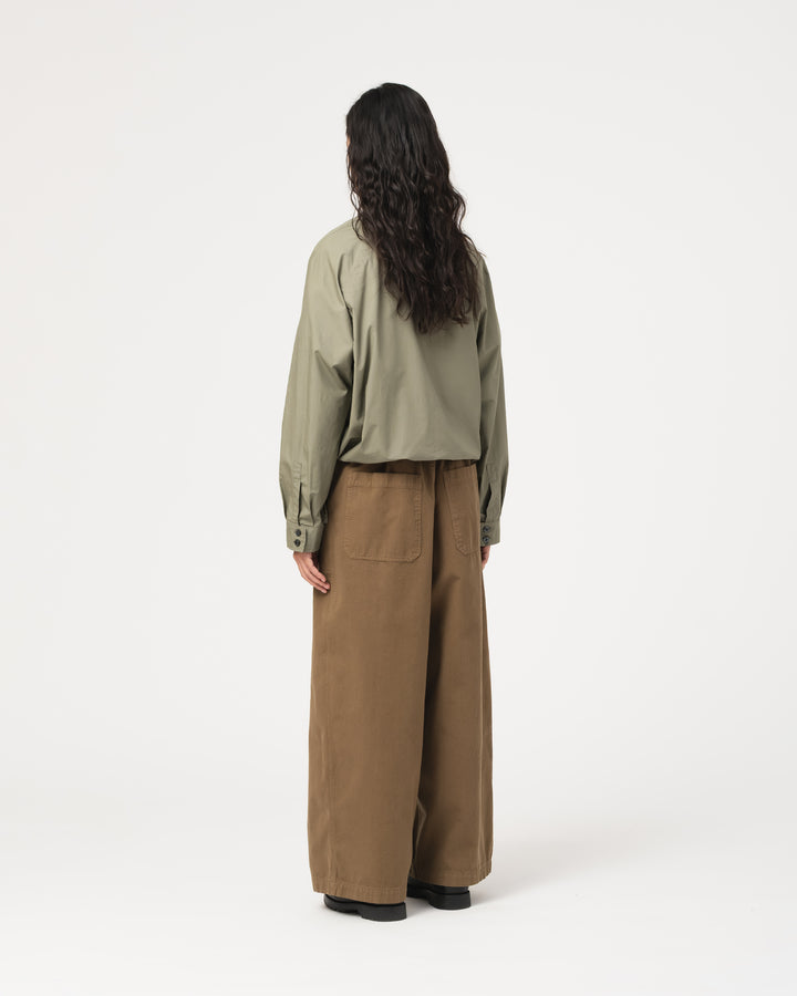 G.o.D Anorak Shirt Light Poplin Vetiver