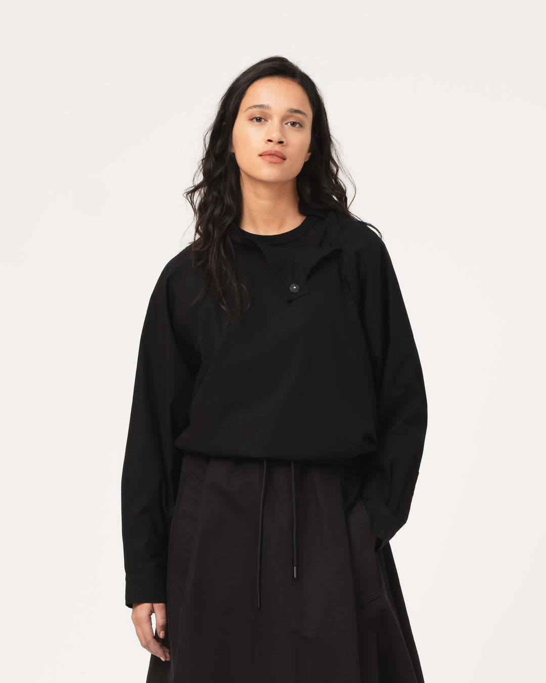 G.o.D Anorak Shirt Light Popeline Black