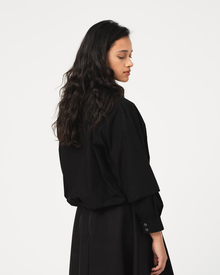 G.o.D Anorak Shirt Light Popeline Black
