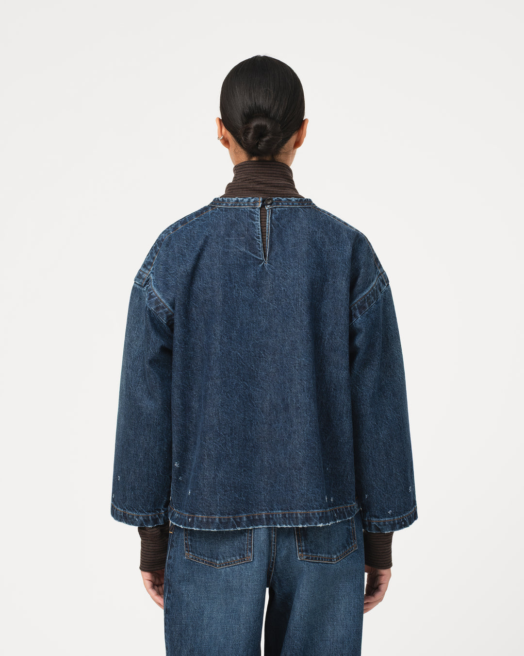 G.o.D Guard Smock Century Denim Erosion Blue