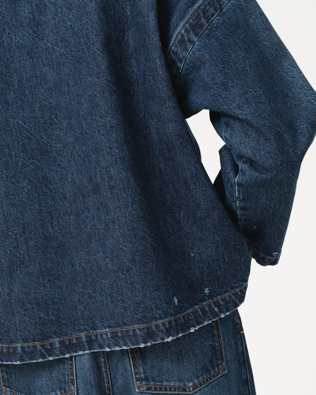 G.o.D Guard Smock Century Denim Erosion Blue