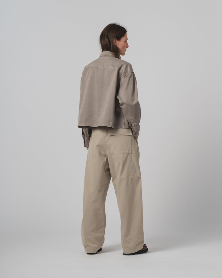 G.o.D Cubic Shirt Fine Broken Twill Aluminium