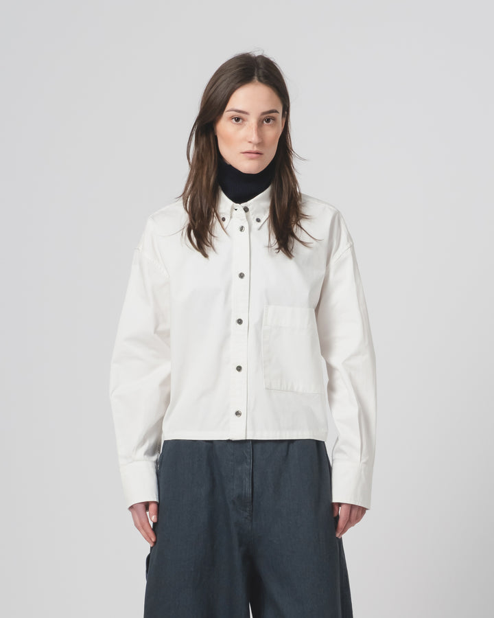 G.o.D Cubic Shirt Poplin White