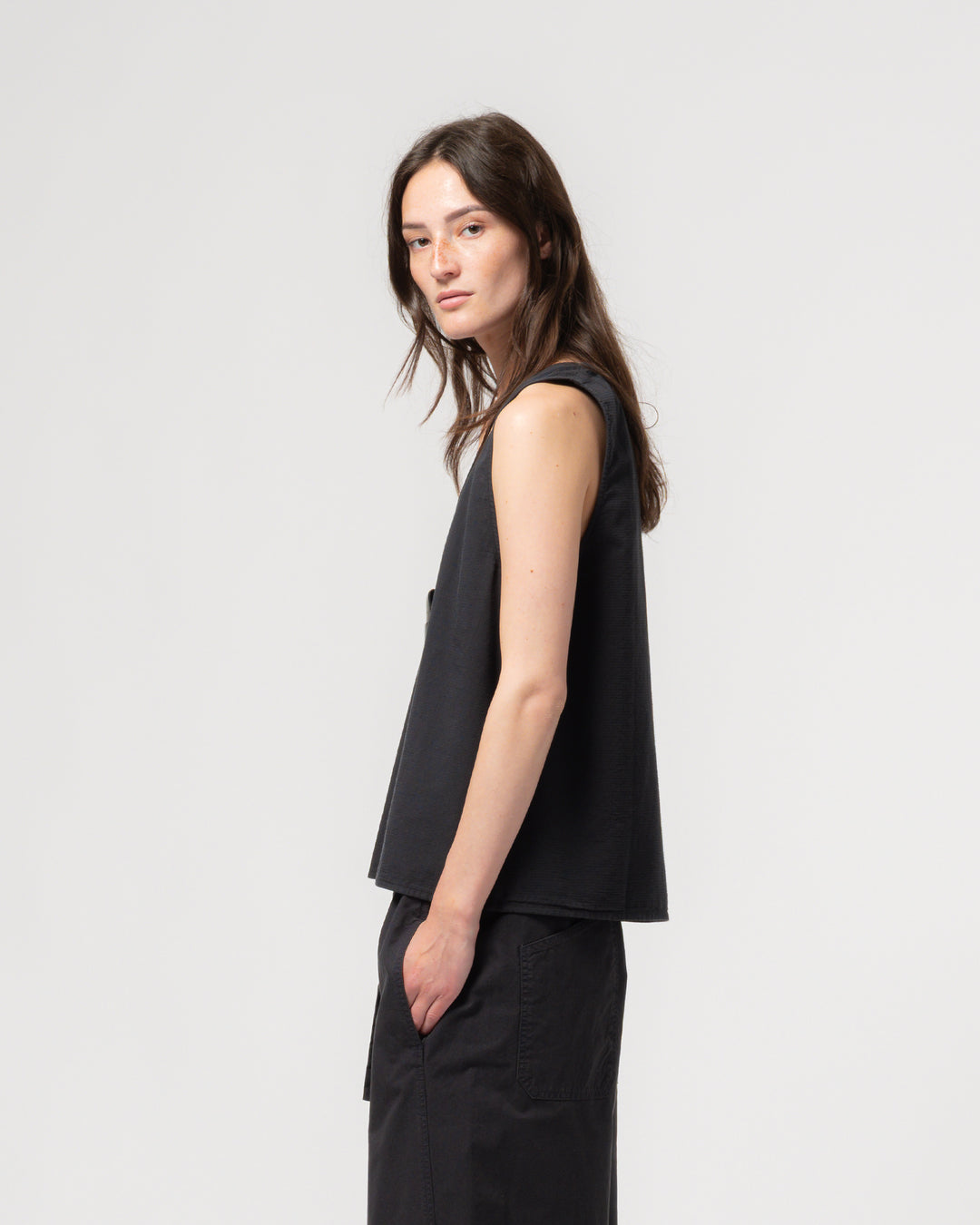 G.o.D Tank Top Faro Cotton Midnight Blue