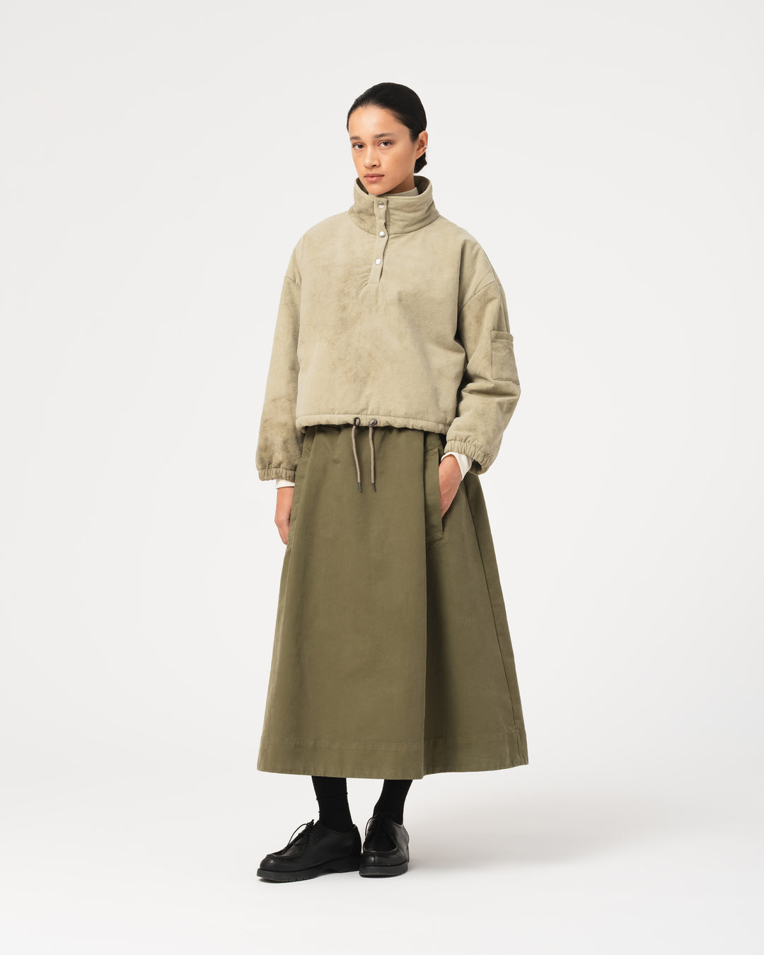 G.o.D Marky Sweater Padded Cotton Avocado