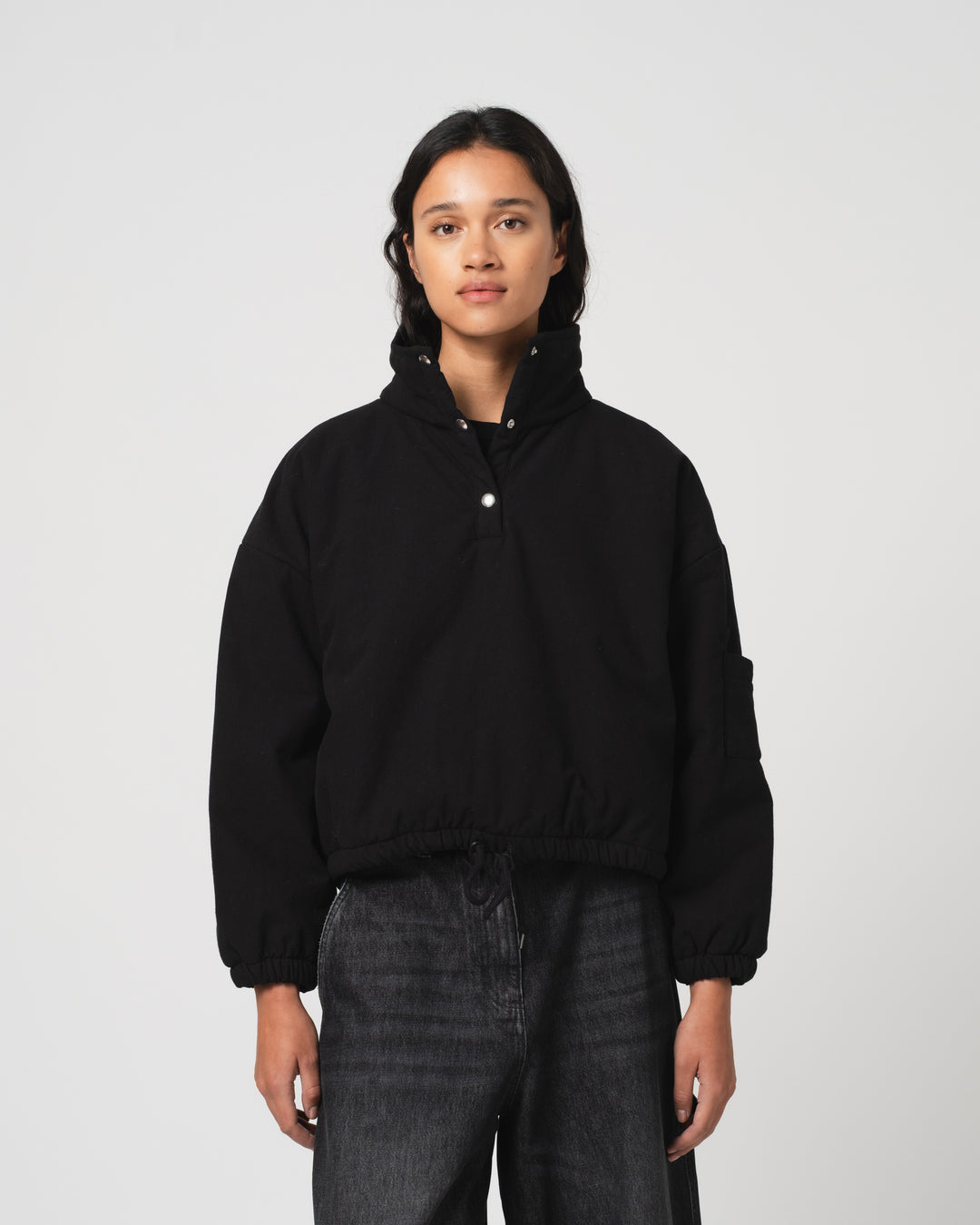 G.o.D Marky Sweater Padded Cotton Black