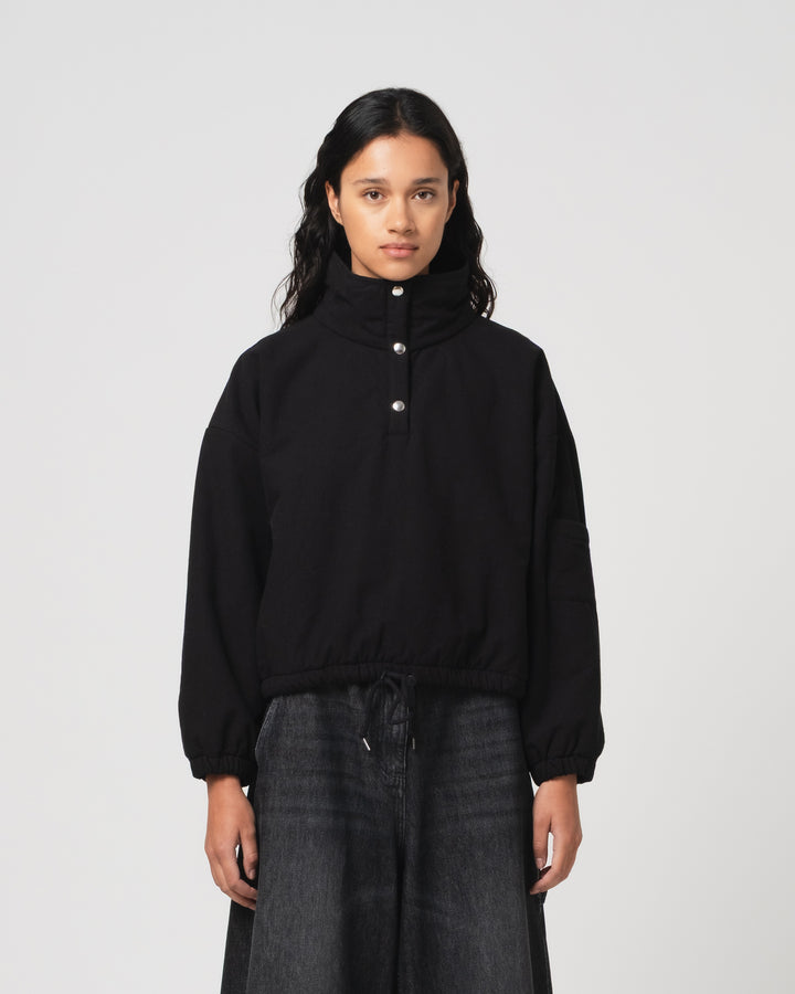 G.o.D Marky Sweater Padded Cotton Black