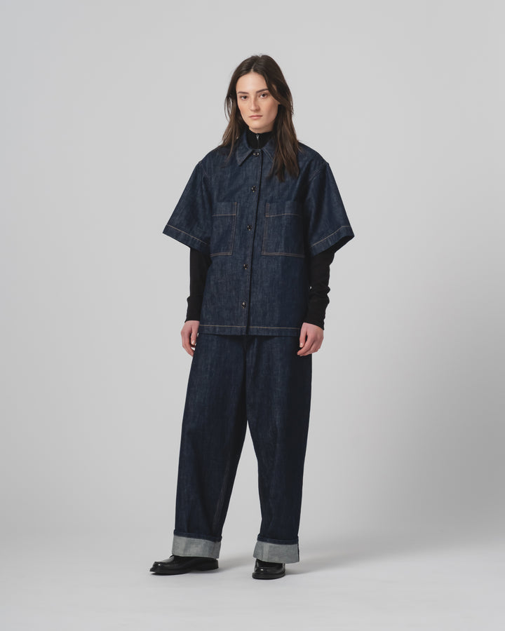 G.o.D Okinawa Shirt Century Denim Blue