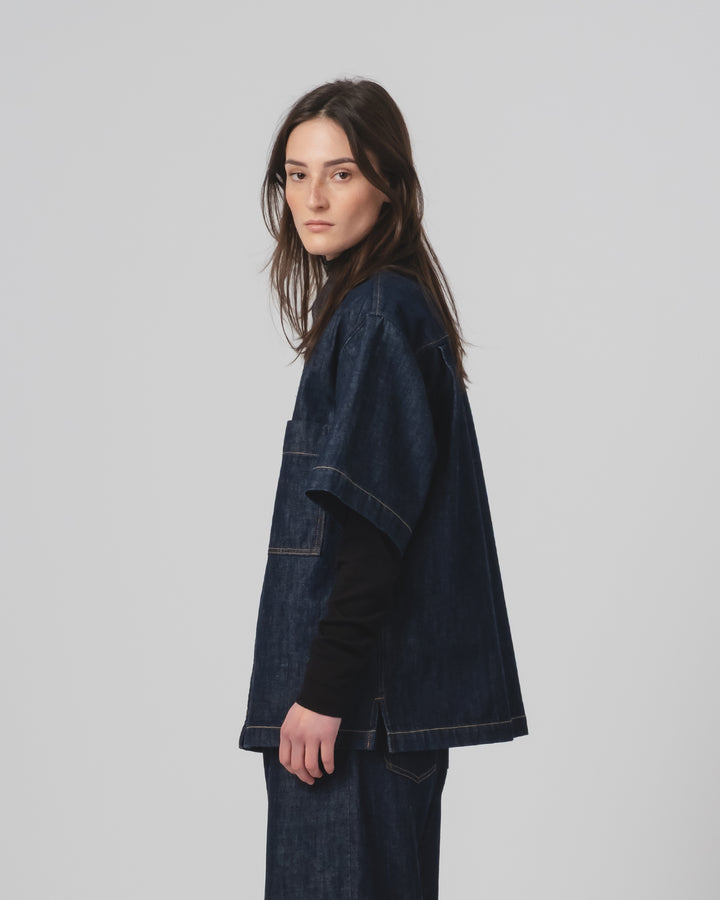 G.o.D Okinawa Shirt Century Denim Blue