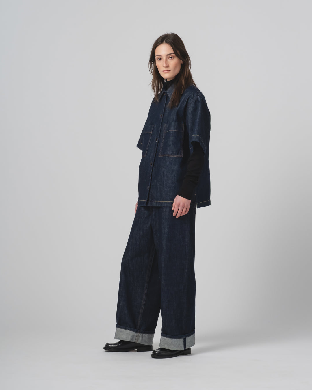 G.o.D Okinawa Shirt Century Denim Blue