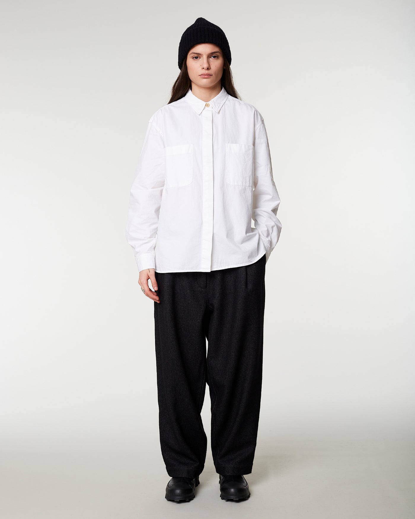 G.o.D Noguchi Light Cotton Drill White