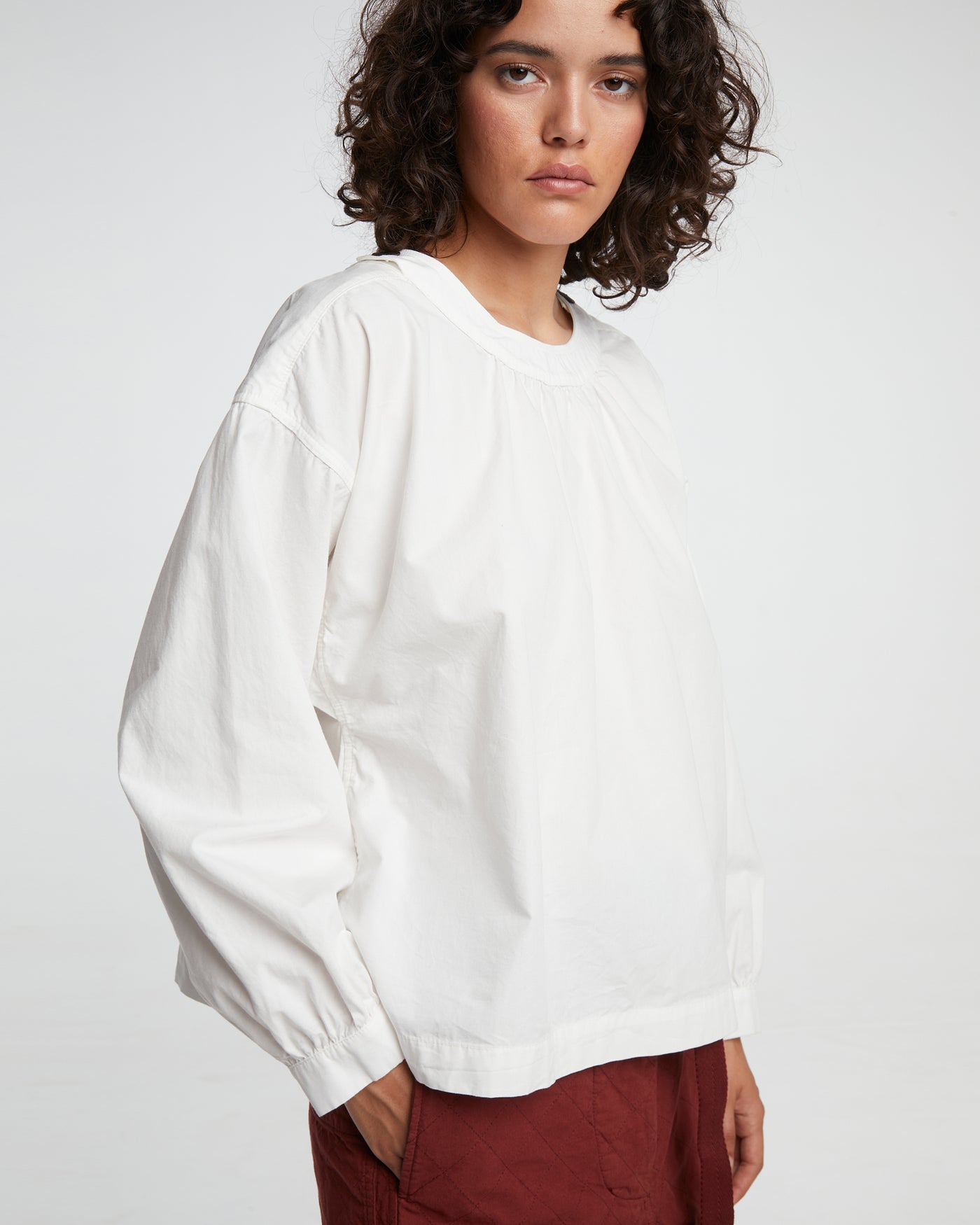 G.o.D Harvest Smock Massaya Cotton White