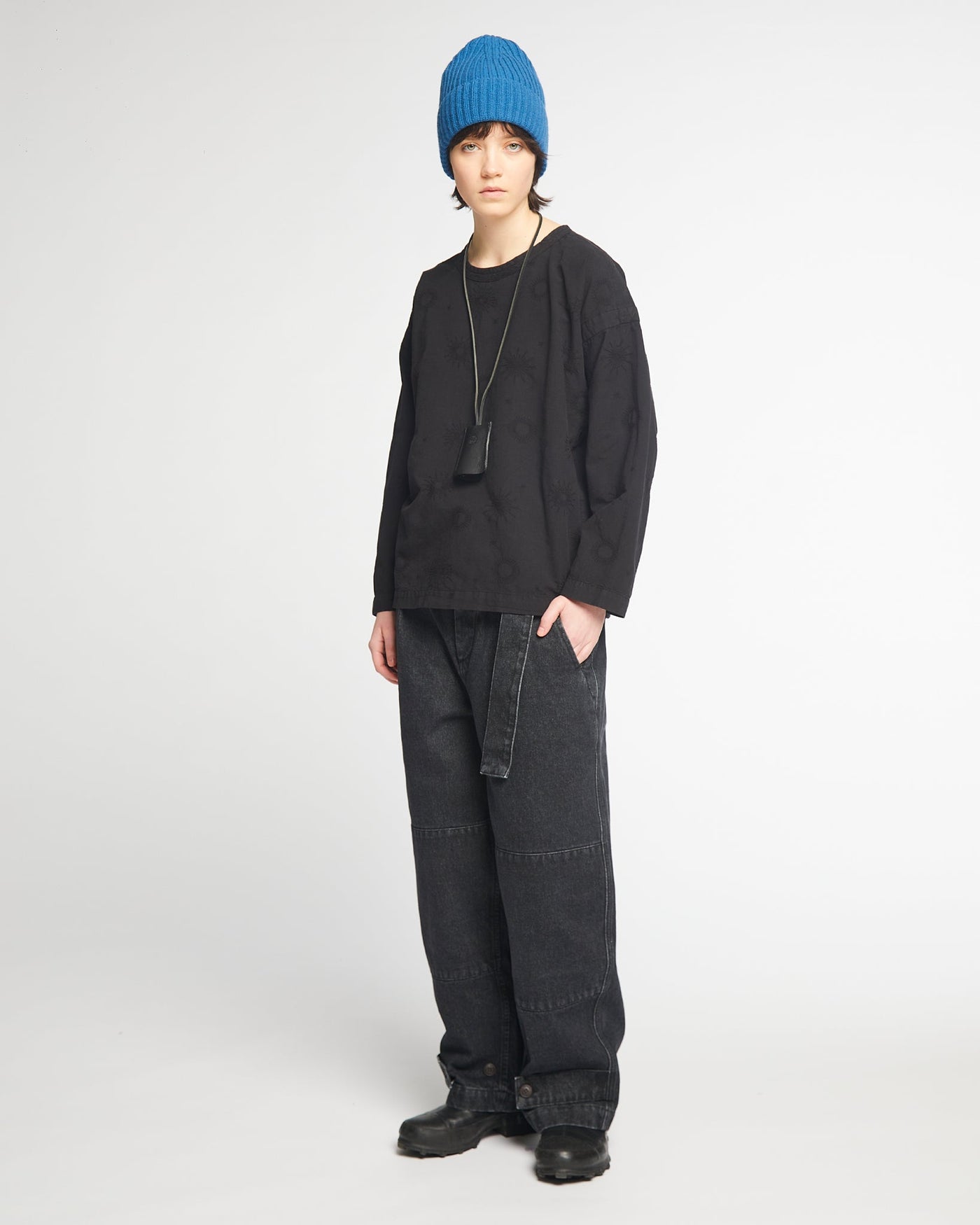 G.o.D Gardener Smock Comet Cotton Black