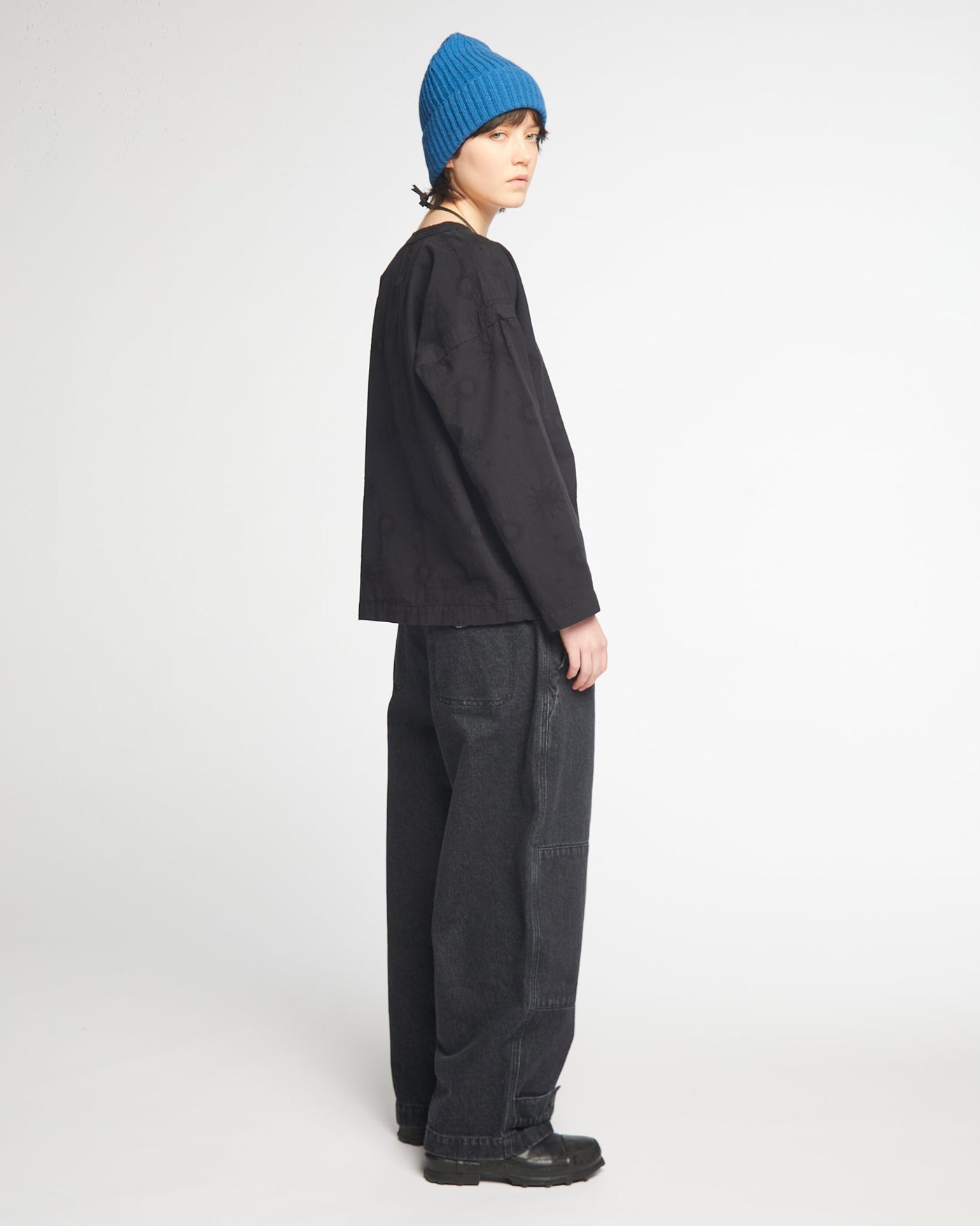 G.o.D Gardener Smock Comet Cotton Black
