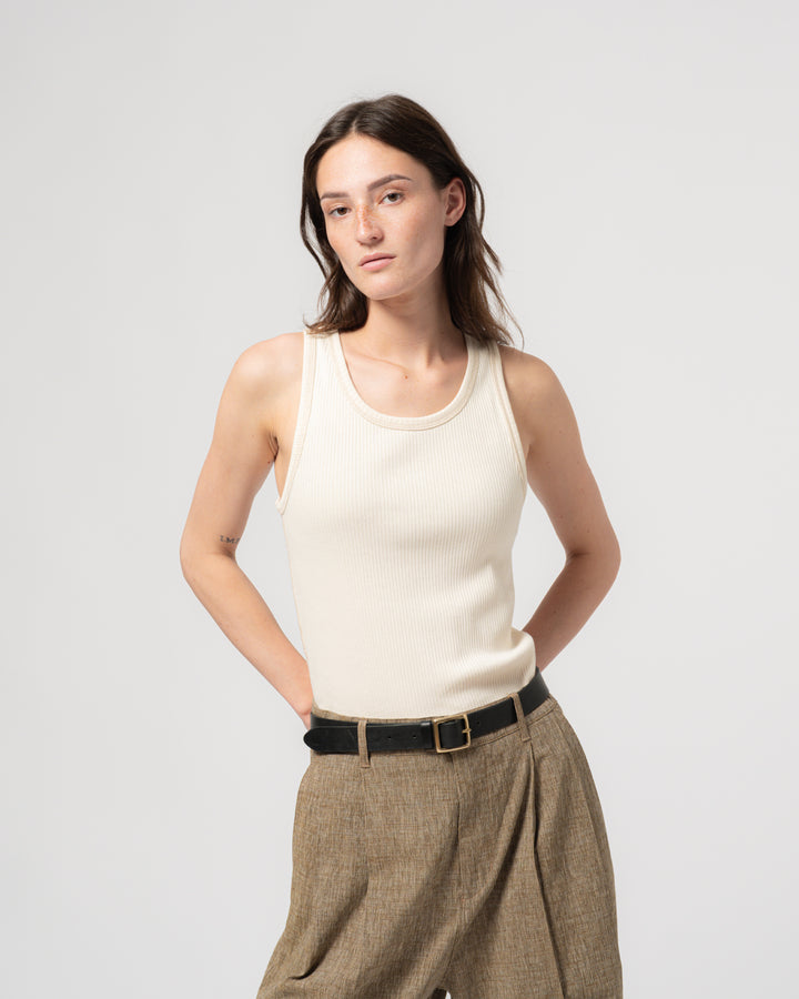 G.o.D Body Top Military Rib Ecru