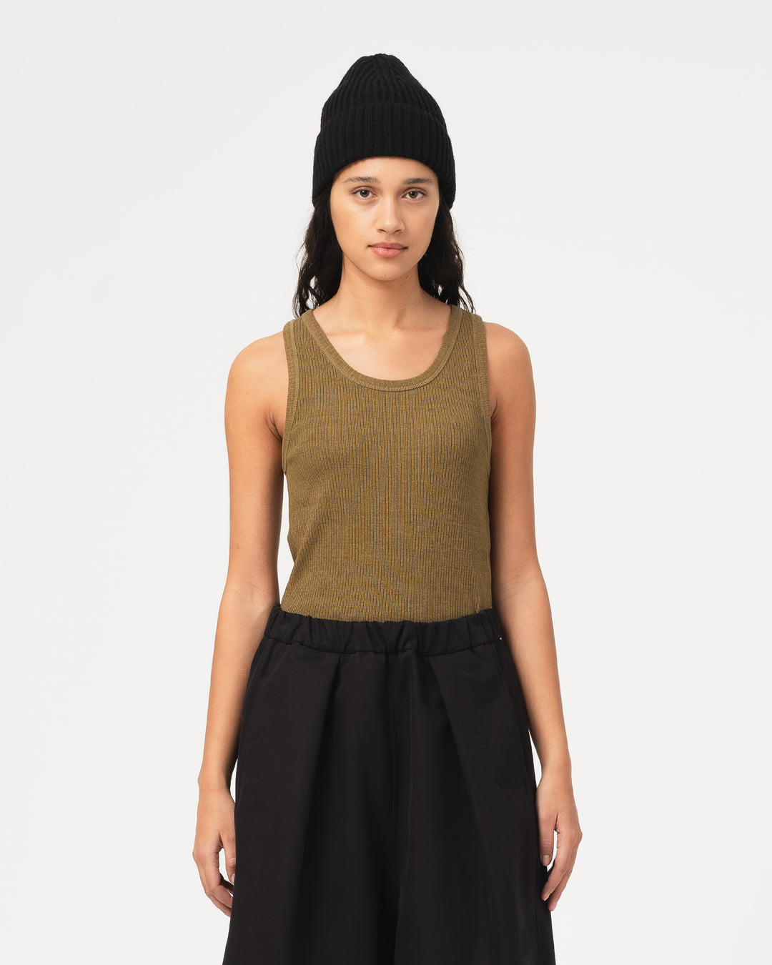G.o.D Body Top Military Rib Jersey Olive