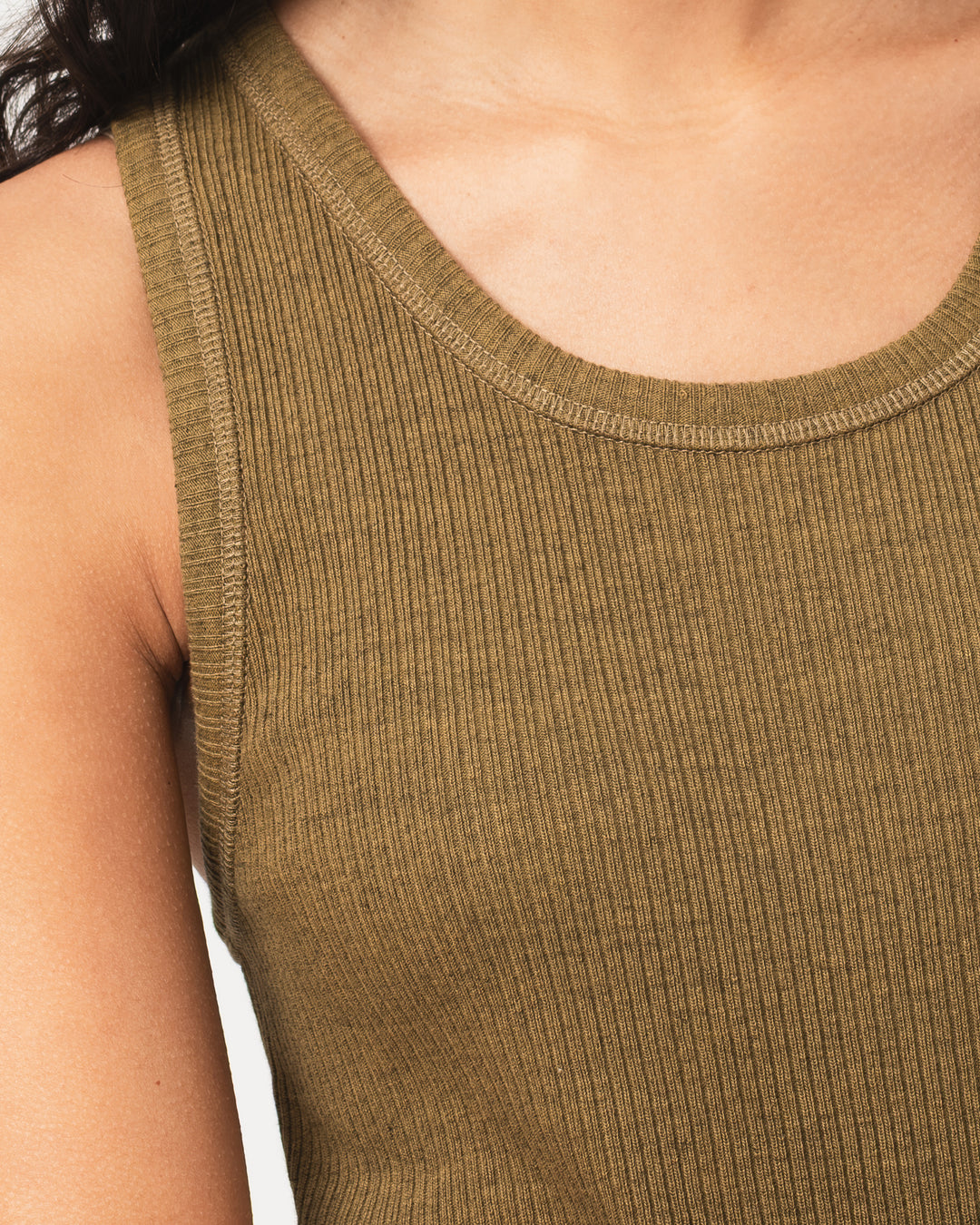 G.o.D Body Top Military Rib Jersey Olive