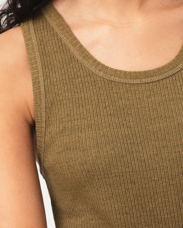 G.o.D Body Top Military Rib Jersey Olive