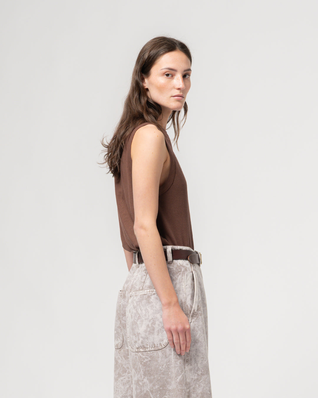 GoD ジョニートップ コットンヘンプ アズテックブラウン