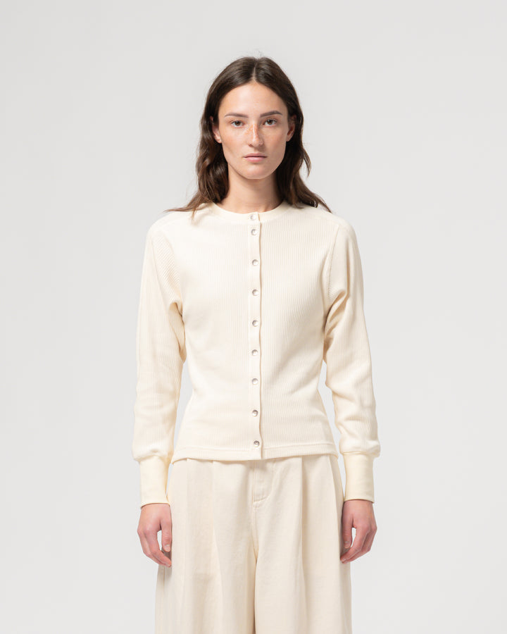 G.o.D Button Down Military Rib Ecru