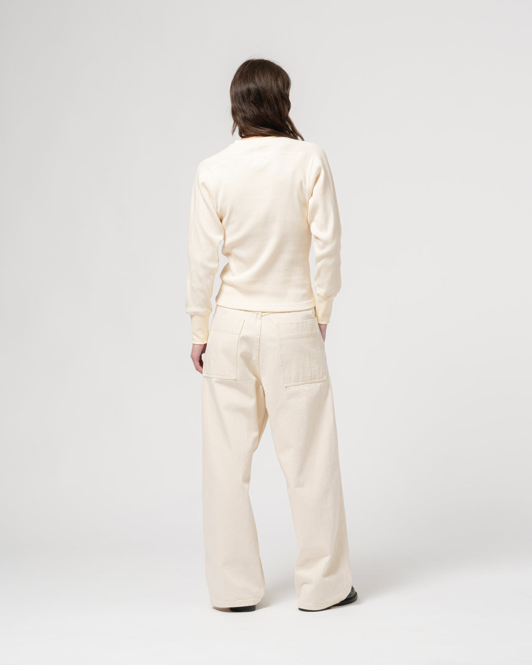 G.o.D Button Down Military Rib Ecru