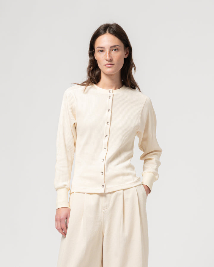 G.o.D Button Down Military Rib Ecru