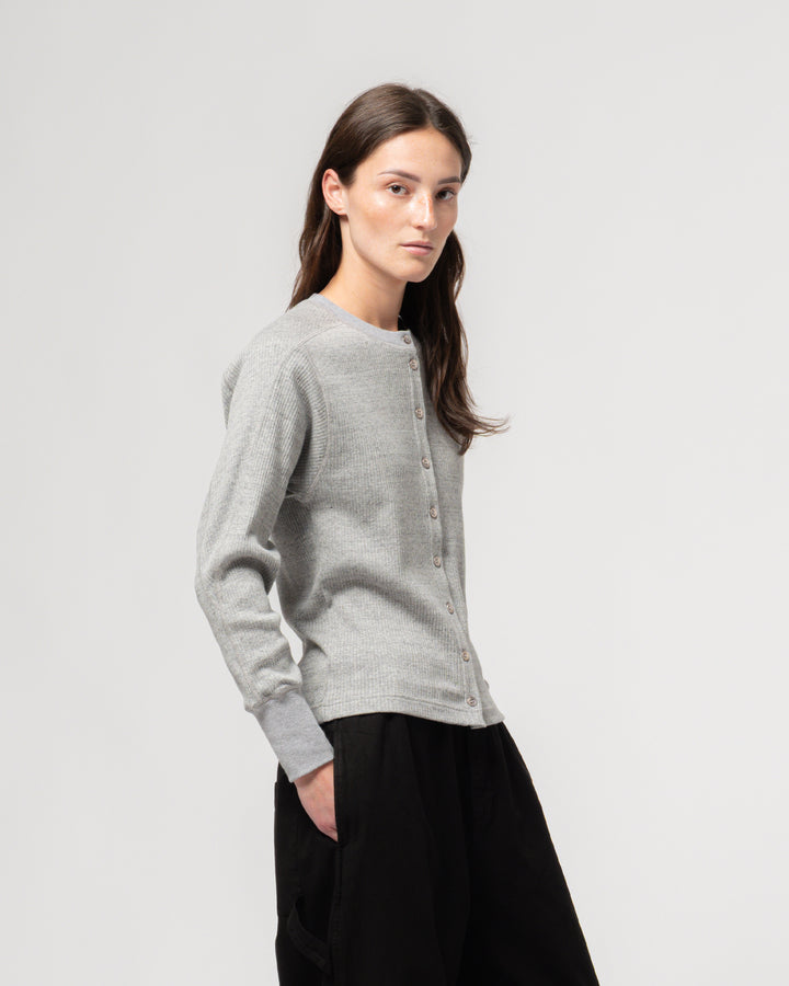 G.o.D Button Down Military Rib Grey Melange