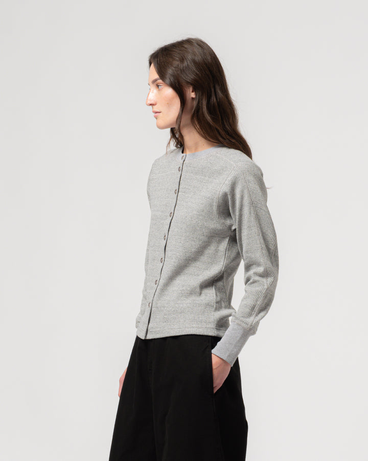 G.o.D Button Down Military Rib Grey Melange