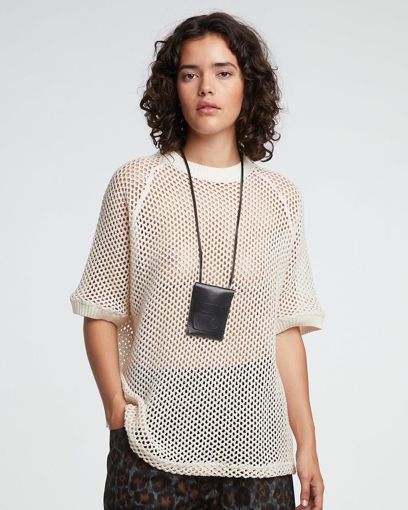 G.o.D Army T Kingston Mesh Off White