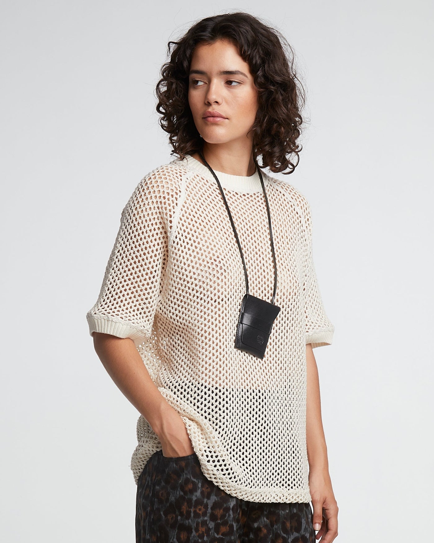 G.o.D Army T Kingston Mesh Off White