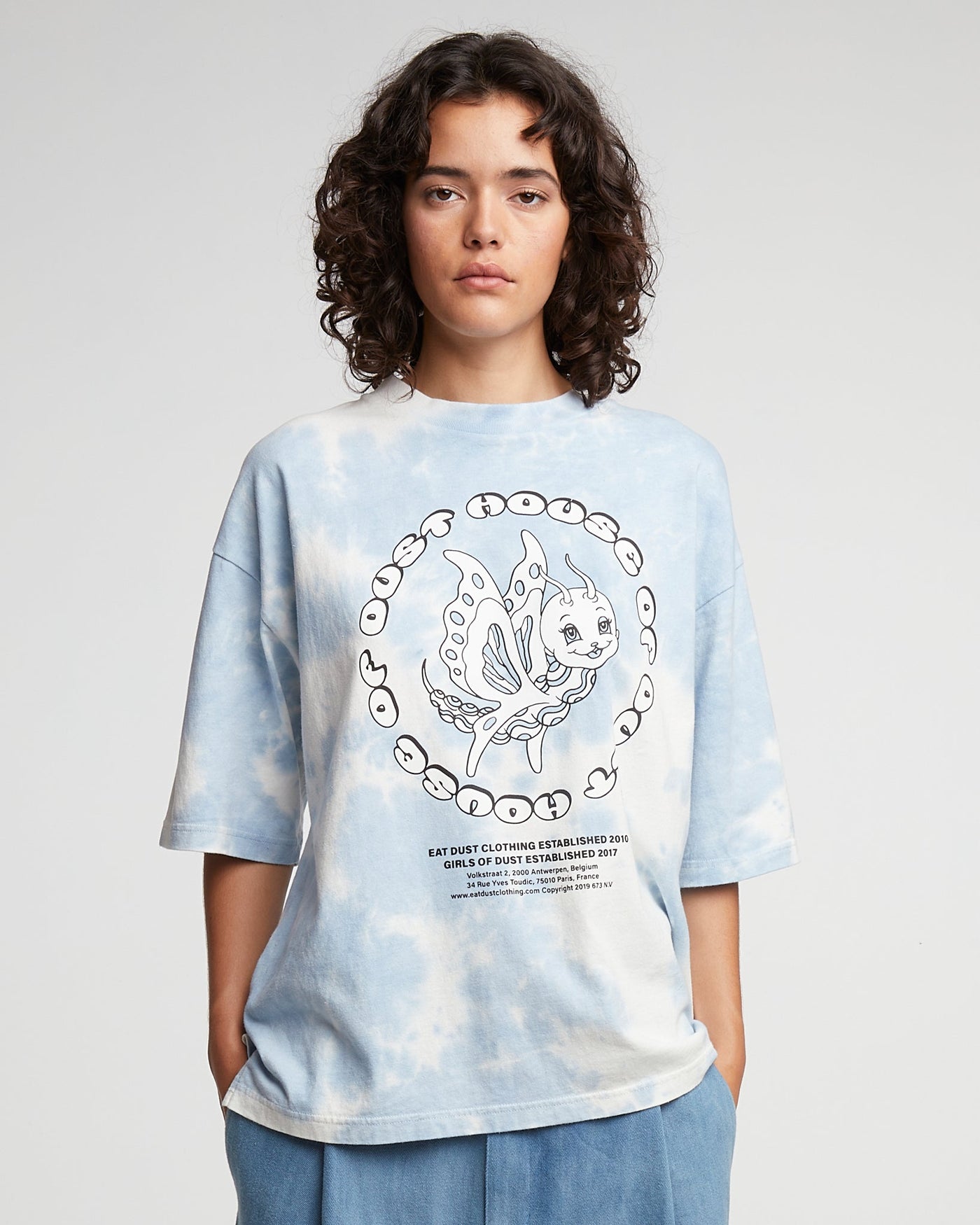 G.o.D Butterfly T Heavy Jersey Open End Milk