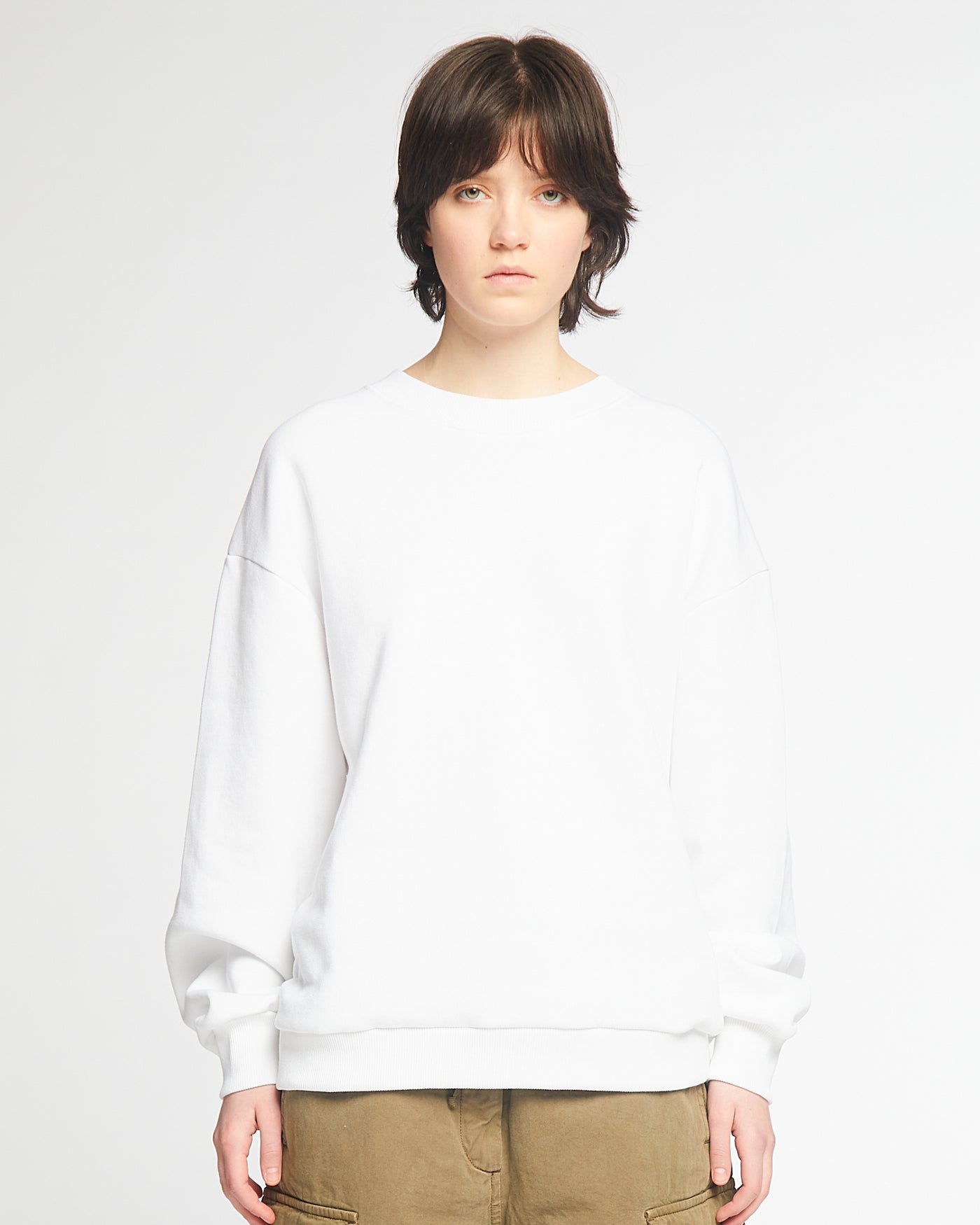 G.o.D Detroit Sweater Basic Cotton Fleece White
