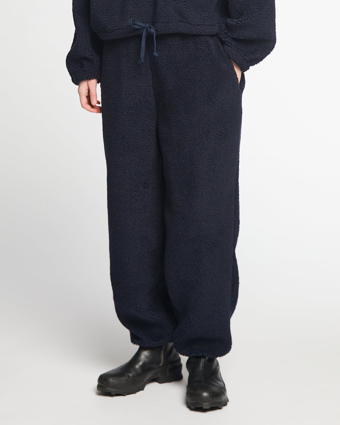 G.o.D Jamie Pants Teddy Fleece Navy