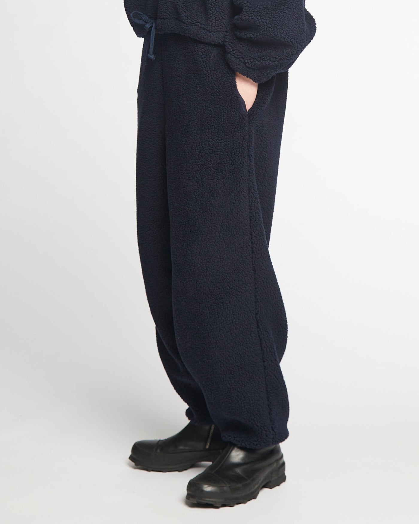 G.o.D Jamie Pants Teddy Fleece Navy