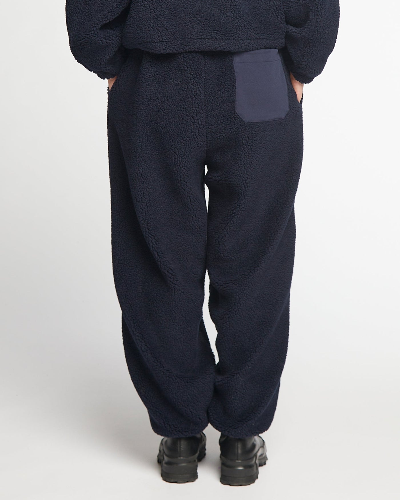 G.o.D Jamie Pants Teddy Fleece Navy