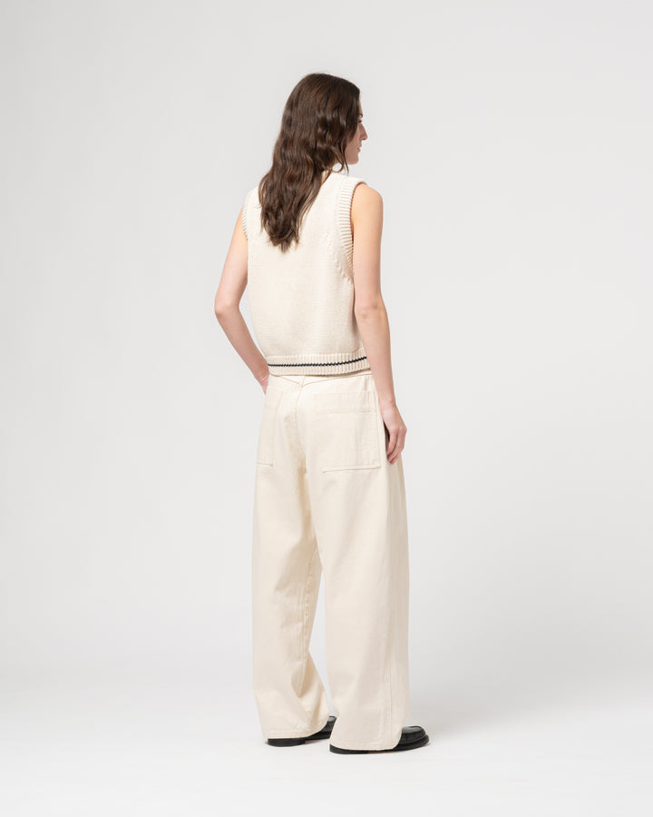 G.o.D Ivy Vest Cotton Knit Ecru