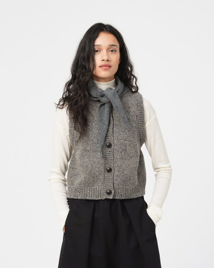 G.o.D Welsh Vest Neppy Wool Drizzle