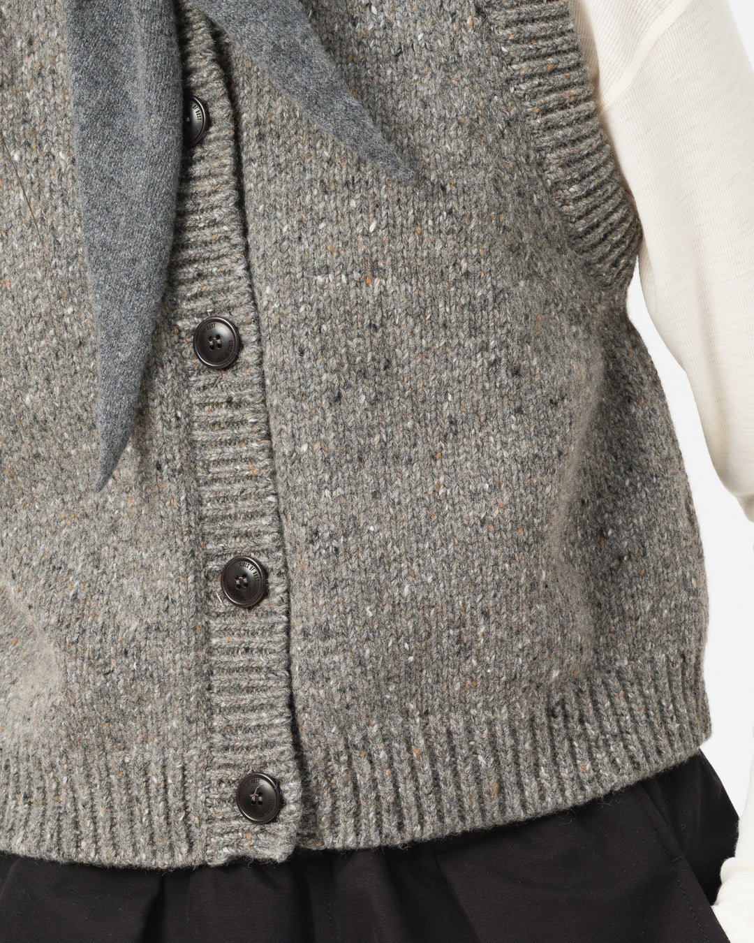 G.o.D Welsh Vest Neppy Wool Drizzle