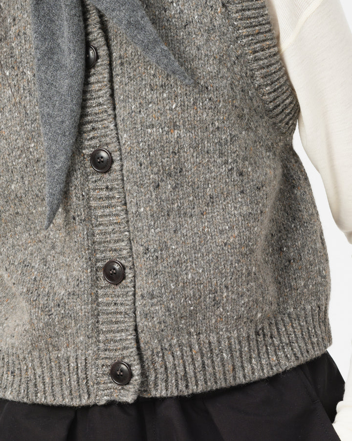 G.o.D Welsh Vest Neppy Wool Drizzle