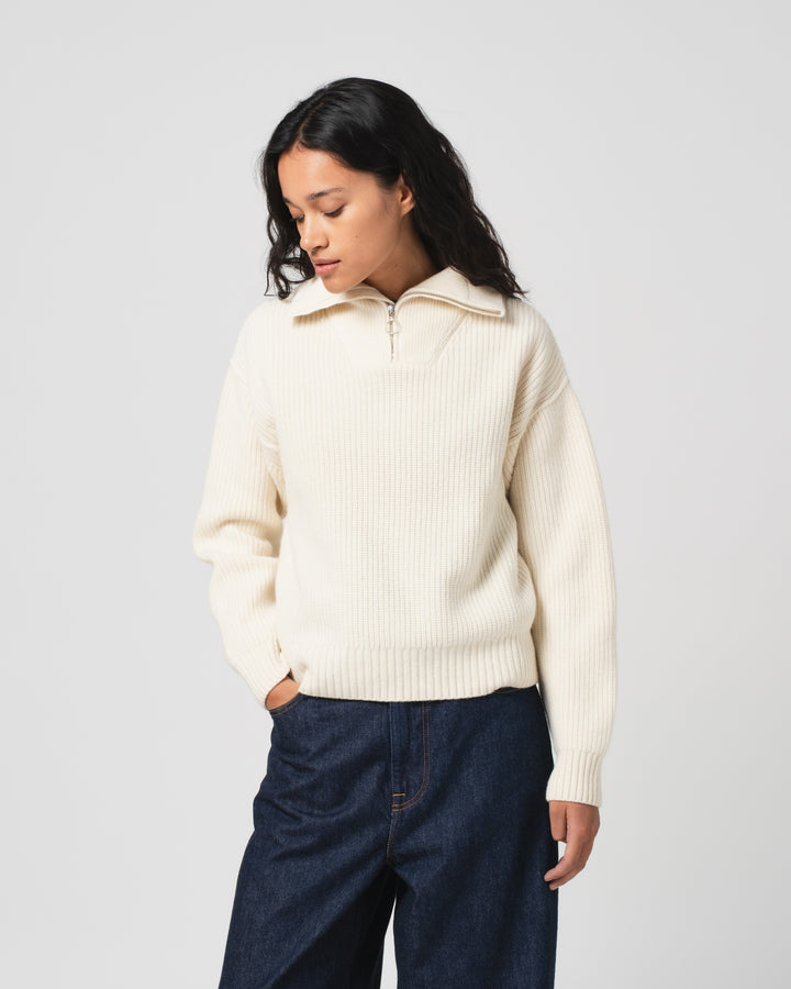 GoD Fly Deck Sweater Yarn Delta オフホワイト