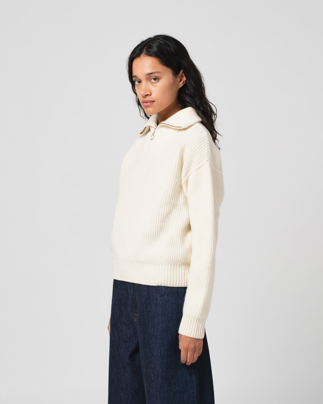 GoD Fly Deck Sweater Yarn Delta オフホワイト