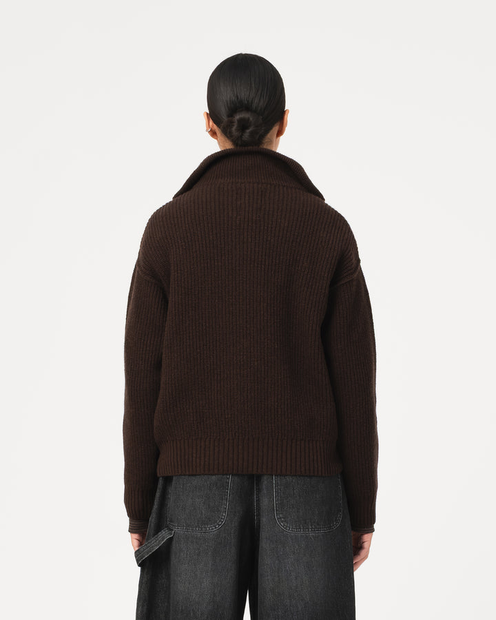 G.o.D Fly Deck Sweater Delta Yarn Chocolate