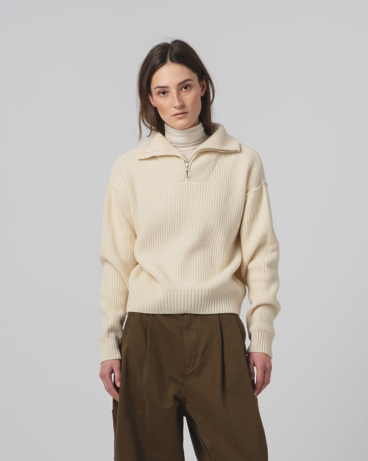 GoD Fly Deck Sweater Yarn Delta オフホワイト