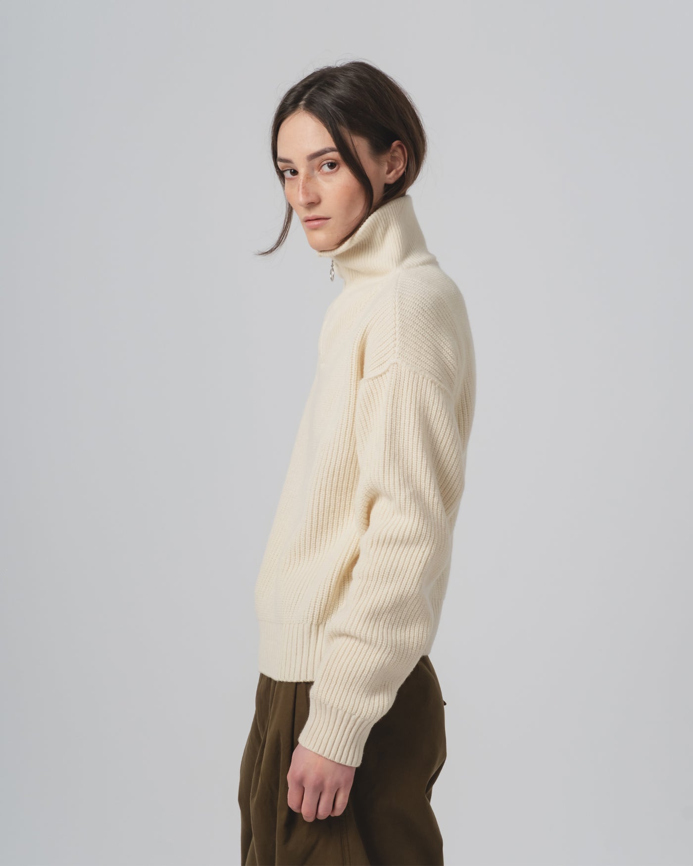 G.o.D Fly Deck Sweater Yarn Delta Off White