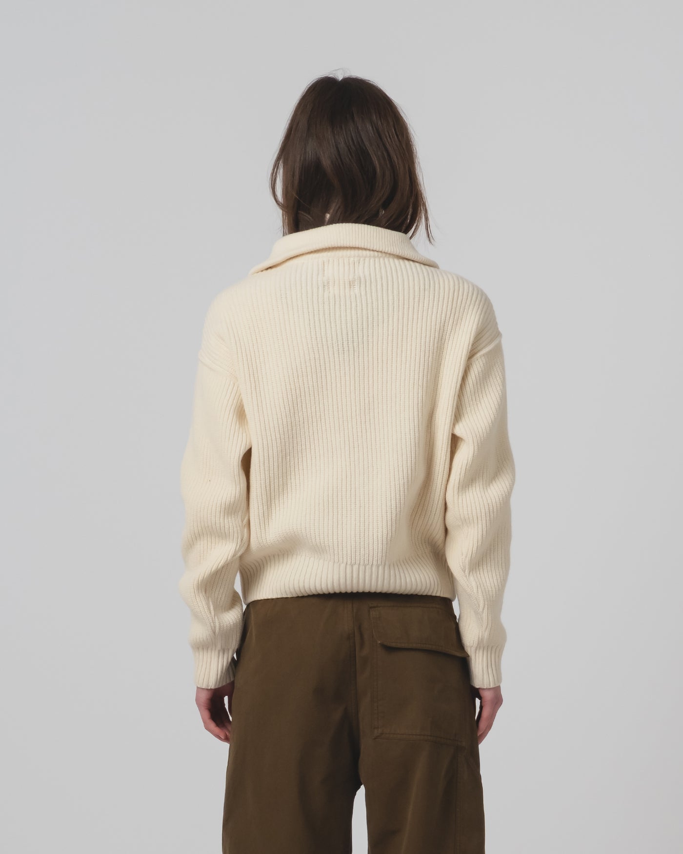 G.o.D Fly Deck Sweater Yarn Delta Off White