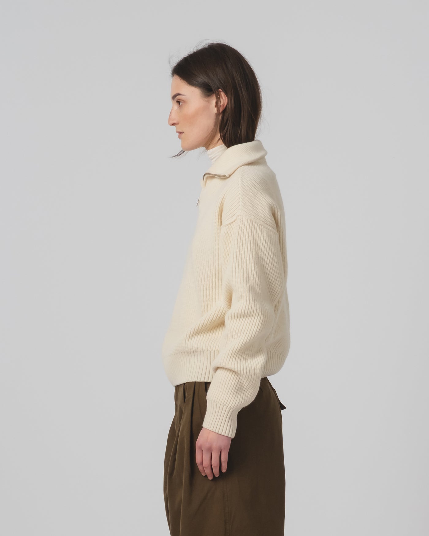 G.o.D Fly Deck Sweater Yarn Delta Off White