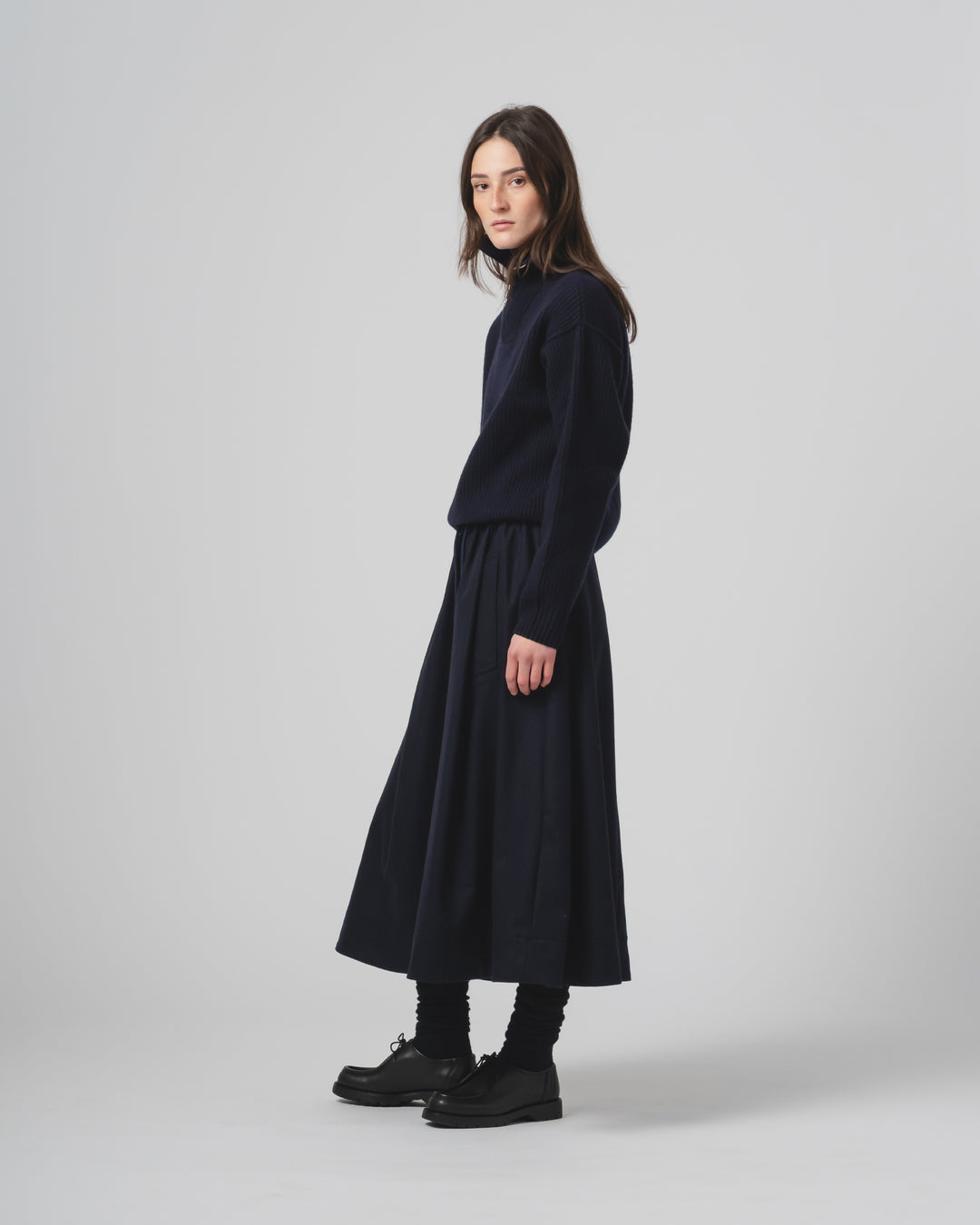 G.o.D Fly Deck Sweater Yarn Delta Navy