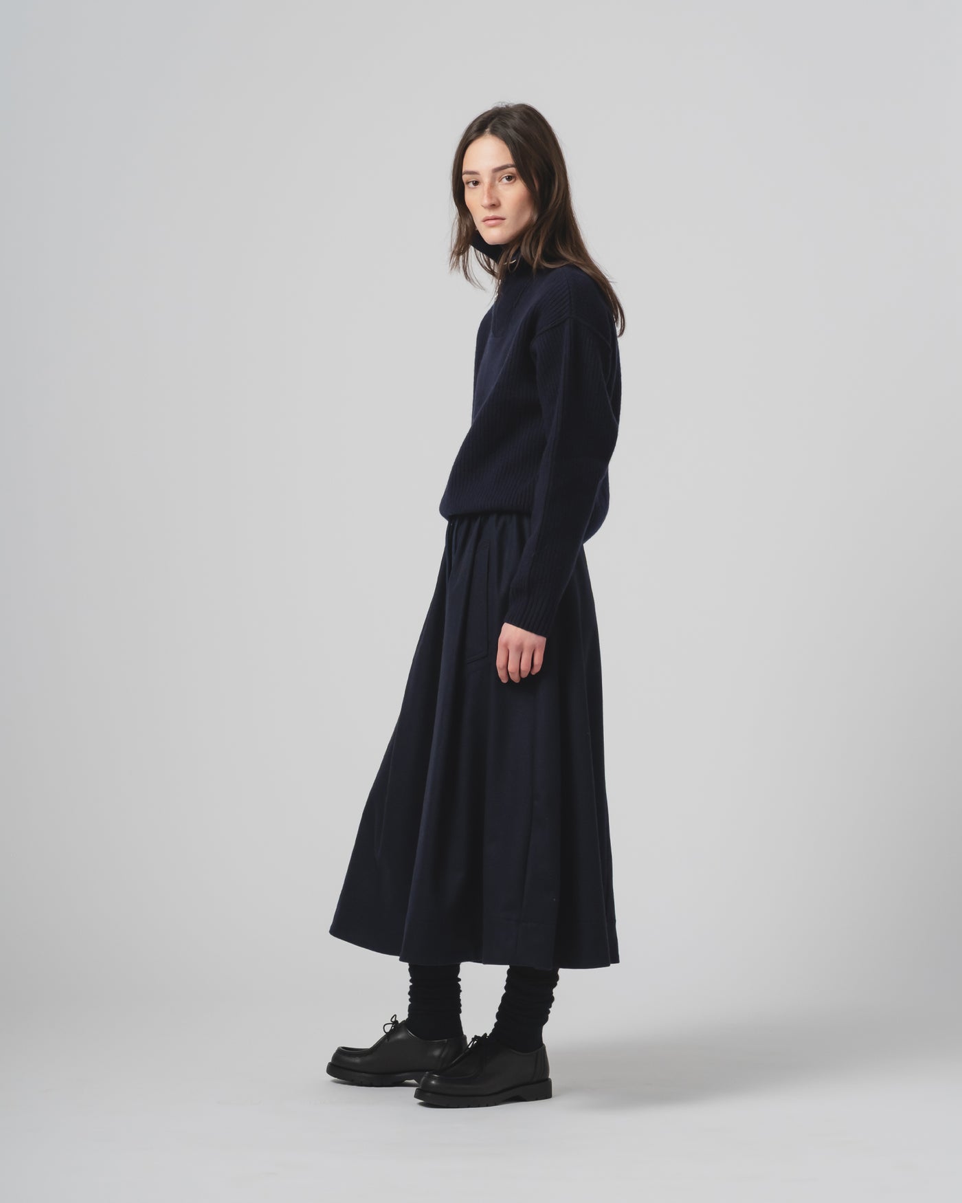 G.o.D Fly Deck Sweater Yarn Delta Navy